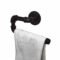Toallero de Manos "Itzel" Negro Mate, Estilo Vintage Industrial para Baño, Hecho en México de manera Artesanal con Acero de alta resistencia.