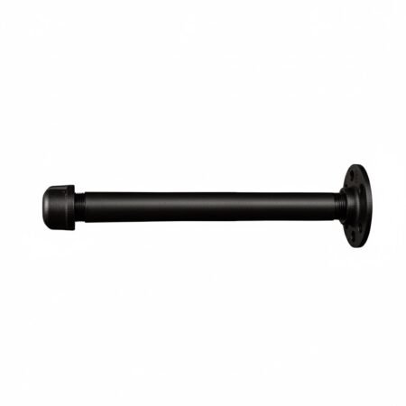 Perchero de Pared "Pakal" Negro Mate, Estilo Industrial para Baño, Fabricado en Acero de alta resistencia con pintura anti corrosión.