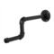Gancho Perchero de Pared "Zazil" Negro Mate, Estilo Industrial para Baño, Fabricado en Acero de alta resistencia con pintura anti corrosión.